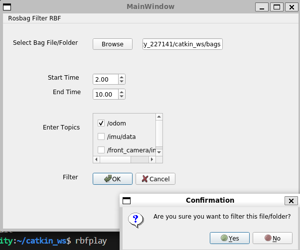 ROS RBF GUI Screenshot